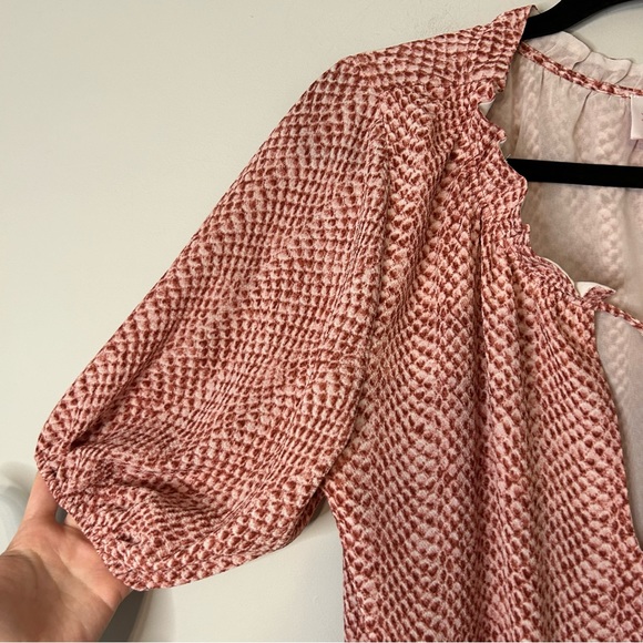 Buddy Love Ray Red Patterned Mini Dress - Picture 5 of 7